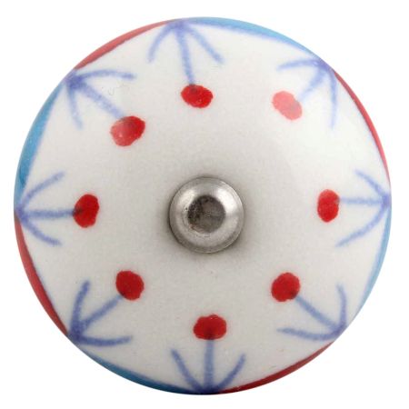 Blue And Red Design Ceramic Wine Stopper